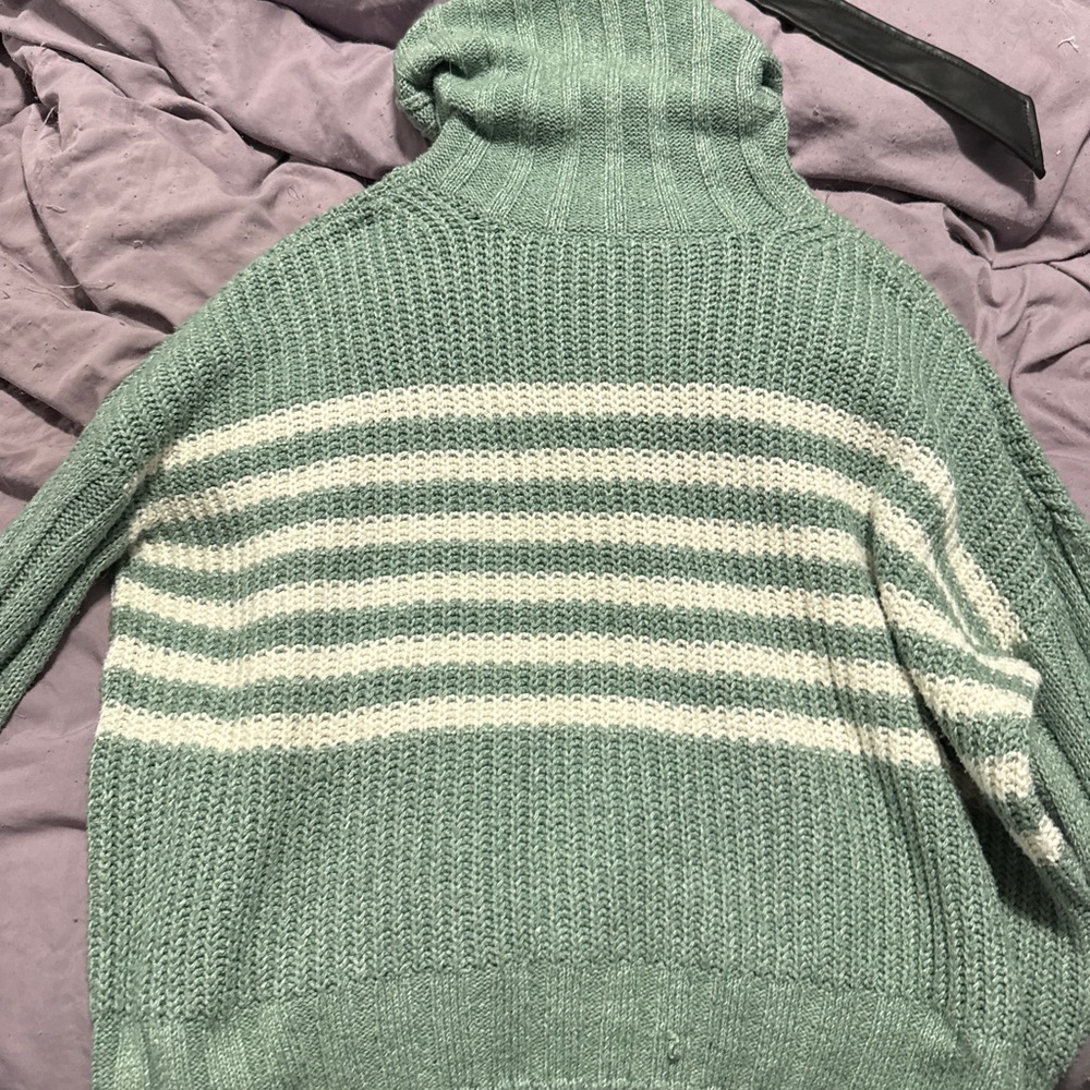 Knit turtleneck sweater